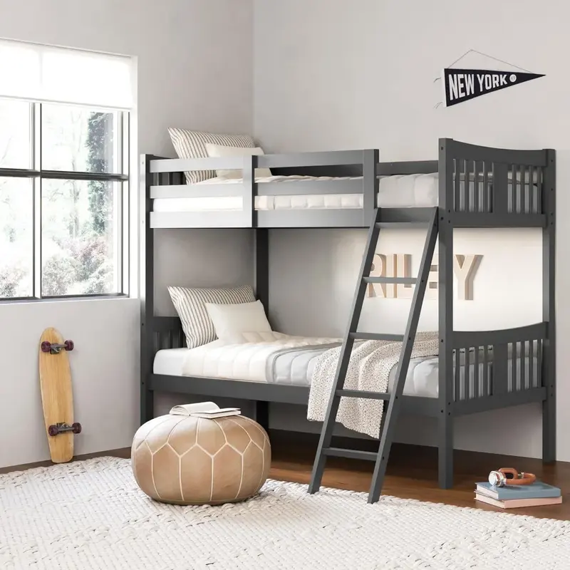 Cadre de lit pour enfants, Abrts jusqu'à 2 lits jumeaux individuels, cadre de lit pour enfants