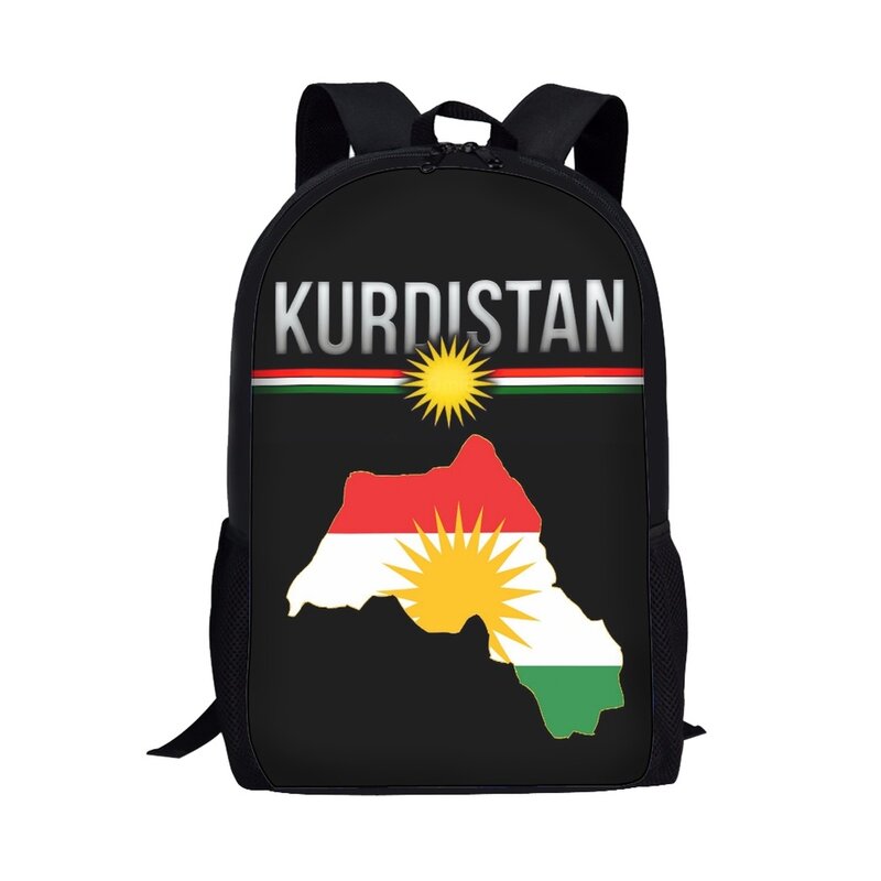 Kids School Bag For Girls Boys Kurdistan Flag Print Casual School Backpack Elementary Child Book Bag Satchels Beautiful Backpack