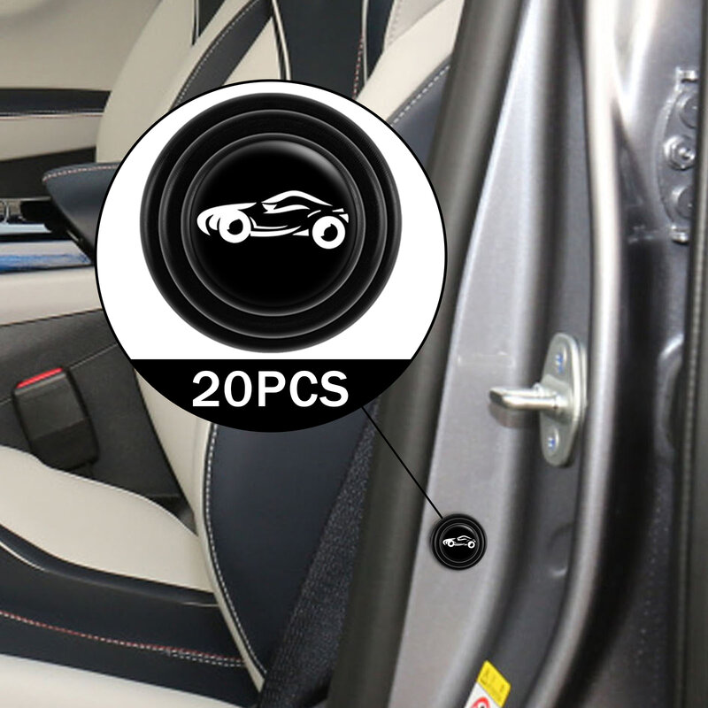 20Pcs cuscinetti per porte auto Pad in Silicone antiurto per cofano del bagagliaio dell'auto chiusura della portiera dell'auto ammortizzatori adesivi accessori interni per auto