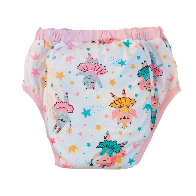 Pantalones de entrenamiento impermeables para bebé y adulto, pañales reutilizables DDLG, color rosa, conejito de ballet para baile