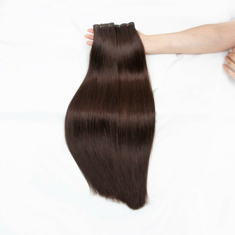 Инъекционная лента для наращивания волос, невидимая Длинная лента, искусственные человеческие волосы, настоящие натуральные волосы, бесшовные и безклеевые густые концы