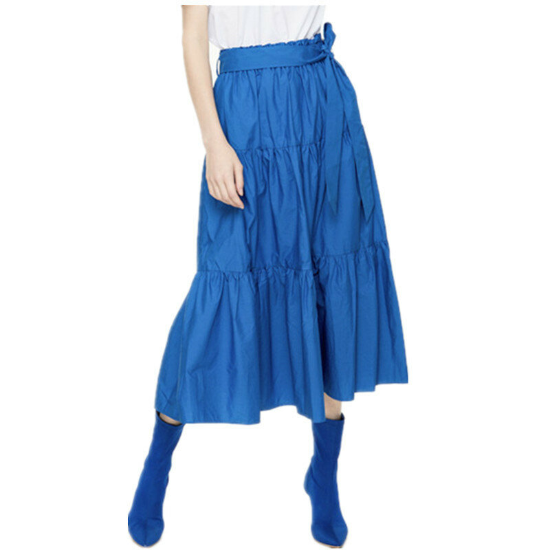 11 Colors Bohemian Summer long Skirts cotton linen maxi skirts Autumn streetwear office lady skirts Preppy Style vintage clothes