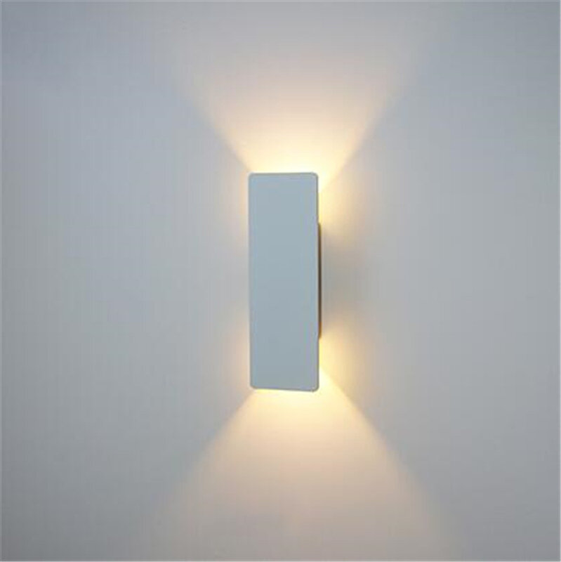 Luz LED de pared para exteriores, lámpara impermeable de aluminio, estilo nórdico moderno, para interiores, sala de estar, porche, jardín