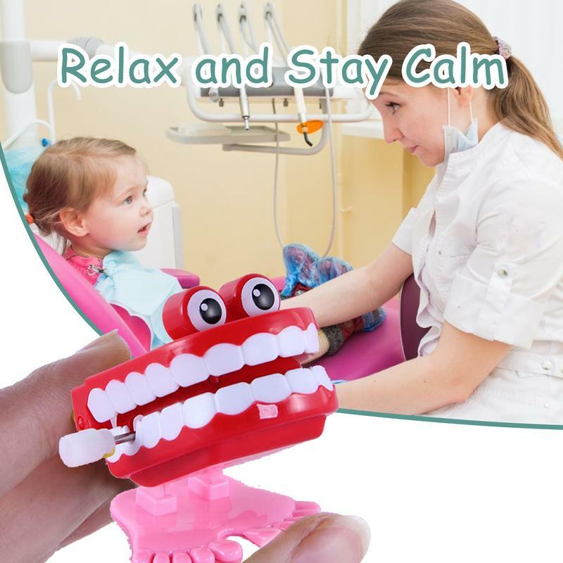 Lopen Tanden Speelgoed Voor Party Desktop Decor Dental Wind Up Speelgoed Sprong Tanden Ketting Voor Kinderen Tandheelkundige Speelgoed