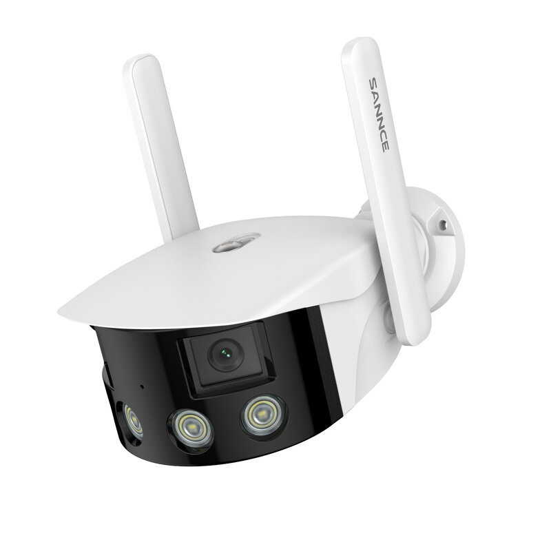 SANNCE kamera IP keamanan rumah 4MP, kamera jaringan Wi-Fi tanpa kabel, Monitor kamera CCTV penglihatan malam Wifi 4MP