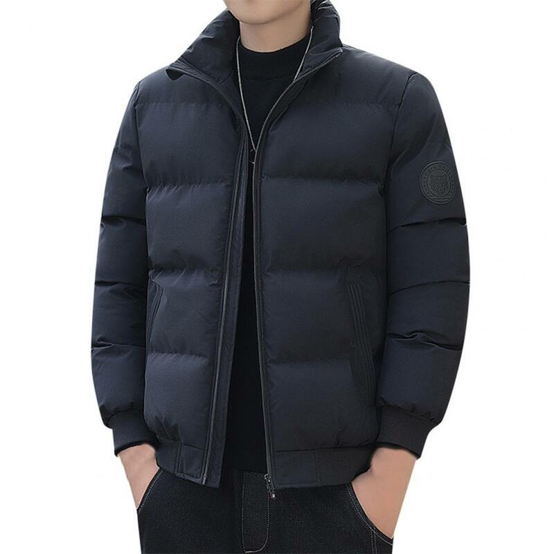 Men Jacket Long Sleeve Overcoat Pockets Coat jaqueta masculina
