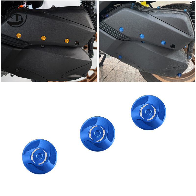 Motorcycle Accessories Suitable for Yamaha XMAX300 Modified Air Filter Decorative Screws Xmax250 Filter Outer Cover Screws