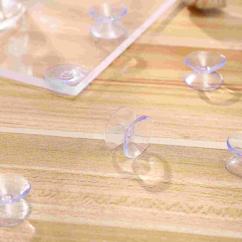 Zuignappen Glazen Tafel Voor Pads Tops Cup Dubbelzijdige Afstandhouders Sucker Spacer Suckersanticlear Mini Niet Vacuüm Haak
