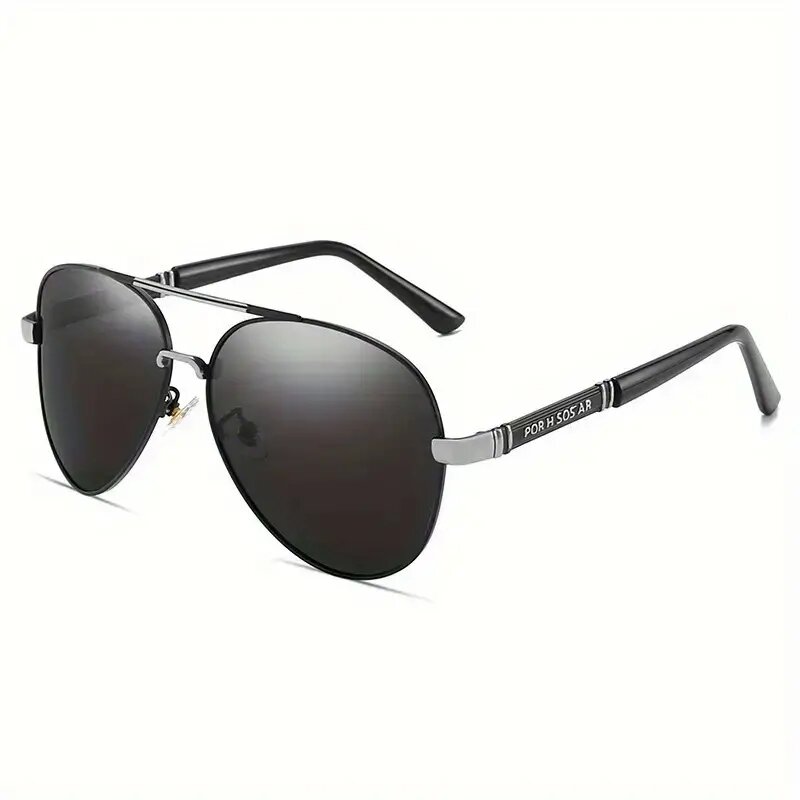 Óculos polarizados para homens, Metail Frame, óculos de sol de qualidade, Brand Design, óculos masculinos, pesca, óculos de direção, UV400