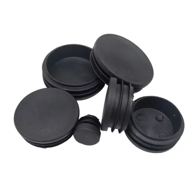 Круглые черные заглушки для внутренней заглушки, защитные прокладки для стальных труб, заглушки 10 мм/12 мм/13-100 мм
