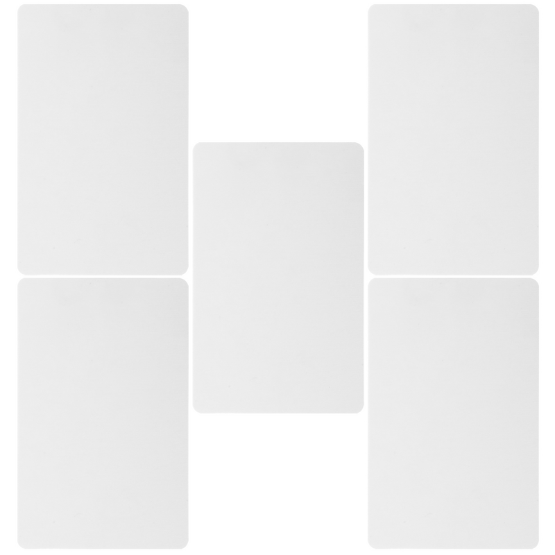 5 Pcs Dual Side Cleaning Card Supply carte Reader riutilizzabili Smart Pvc Credit Cleaner Small