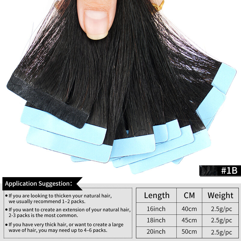 Veravickyテープ延長のための髪、自然な人間の毛髪、小型インタフェース、スキン横糸レミー、16 "〜24" 、4 × 0.8センチメートル、20個