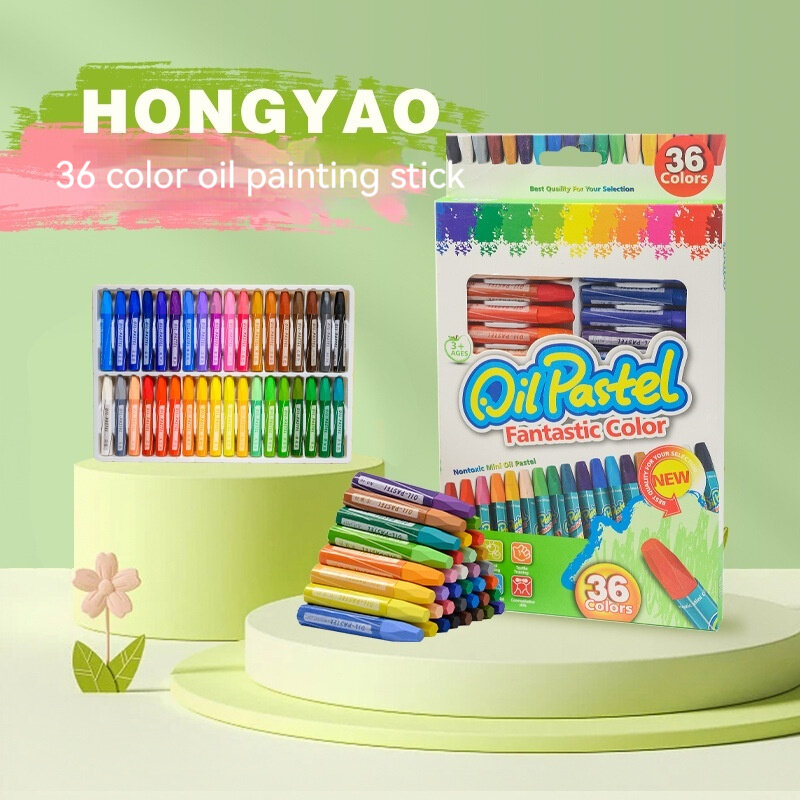 ชุดดินสอสีนุ่มสำหรับศิลปิน12/36สีวาดภาพมืออาชีพวาดกราฟฟิตีศิลปะดินสอสีล้างทำความสะอาดได้ไม่ใช่สารพิษอุปกรณ์การเรียน