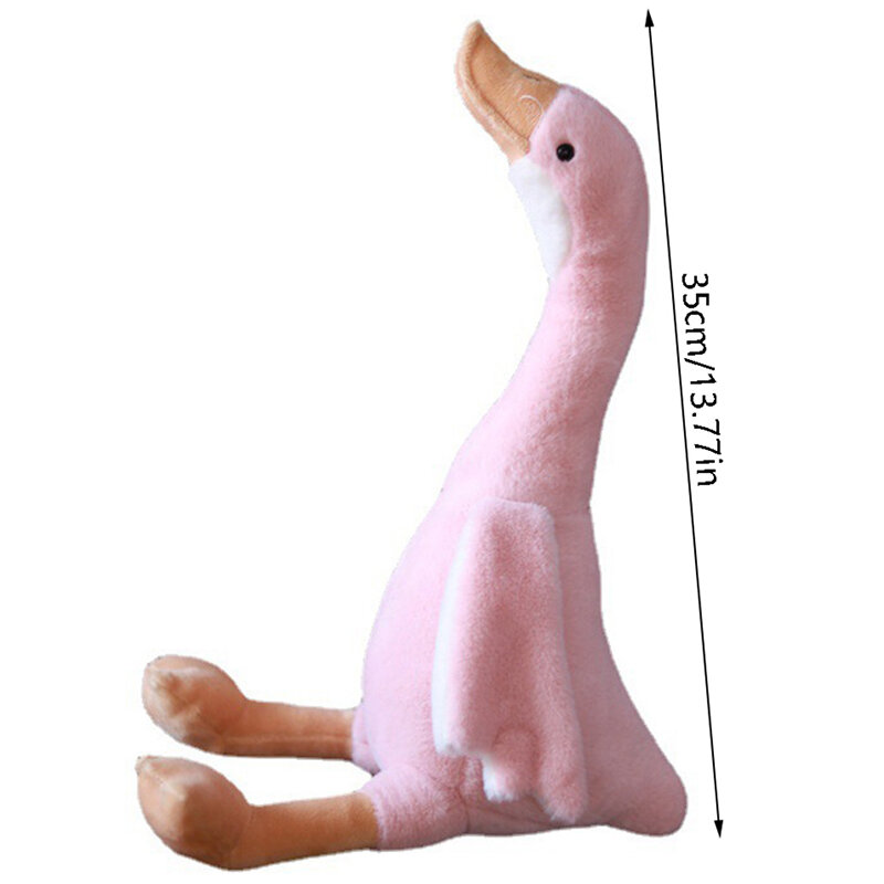 Muñeco de peluche de ganso de cuello largo para niños, juguetes de animales de peluche suaves, regalos de cumpleaños para bebés, 40cm