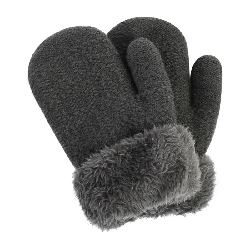 Zimowe rękawiczki dla dziecka ciepłe podszyty polarem grube rękawice termiczne dla dzieci maluch niemowlę