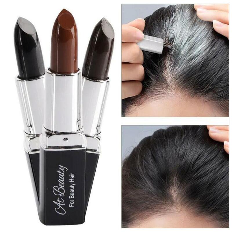 One-Time Hair Dye Black Brown Instant Gray Root Coverage Hair's Color Cream Stick Temporary Cover Up White Hair Colour Dye