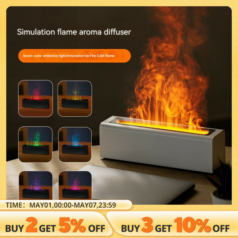 Bunte Simulation Flammen diffusor USB-Plug-in-Duft Büro Home-Flamme Befeuchtung Diffusor Diffusor