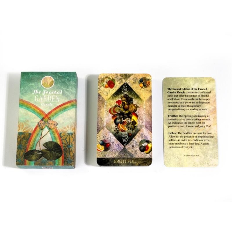 10.3 X 6cm The Faceted Garden Oracle Card Game