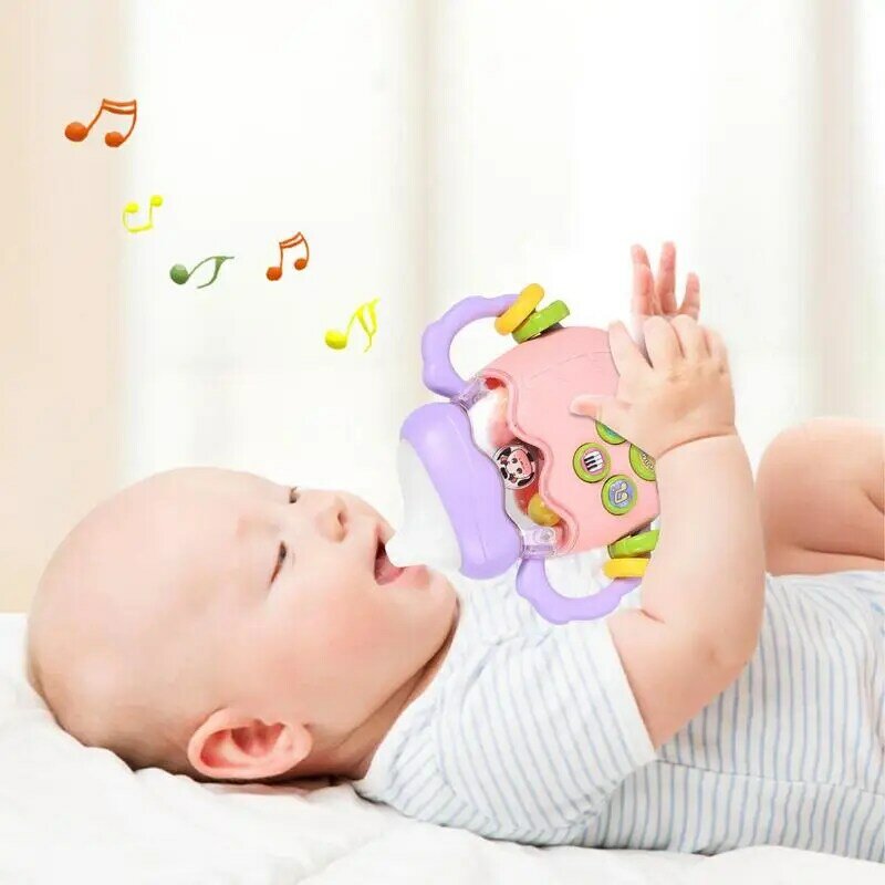 Kinder Rassel Flasche Neugeborene Spielzeug greifen Shaker Rasseln Beiß ringe glatt Neugeborenen greifen Rasseln Spielzeug pädagogisch und sicher für Mädchen und
