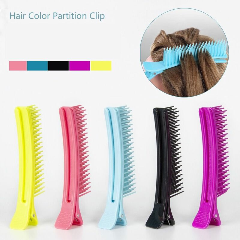 ABS Wide Teeth Hairdressing Clips, Clips de cabelo multifunções, DIY Styling Tool, Professional Salon Hair Clips para mulheres