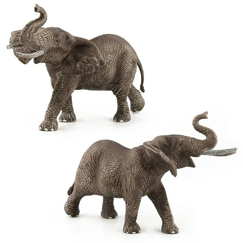 코끼리 액션 피규어 장난감, 아프리카 코끼리 기념품, 가정용 자동차 장식 장식, 어린이 학습 동물 모델 장난감