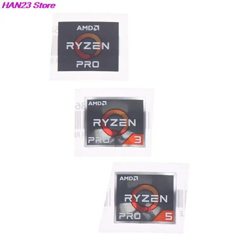 1Pc 1.9X1.6Cm Amd Processor Serie Sticker Athlon Ryzen R 3 5 7 Logo PRO7 Generatie Label
