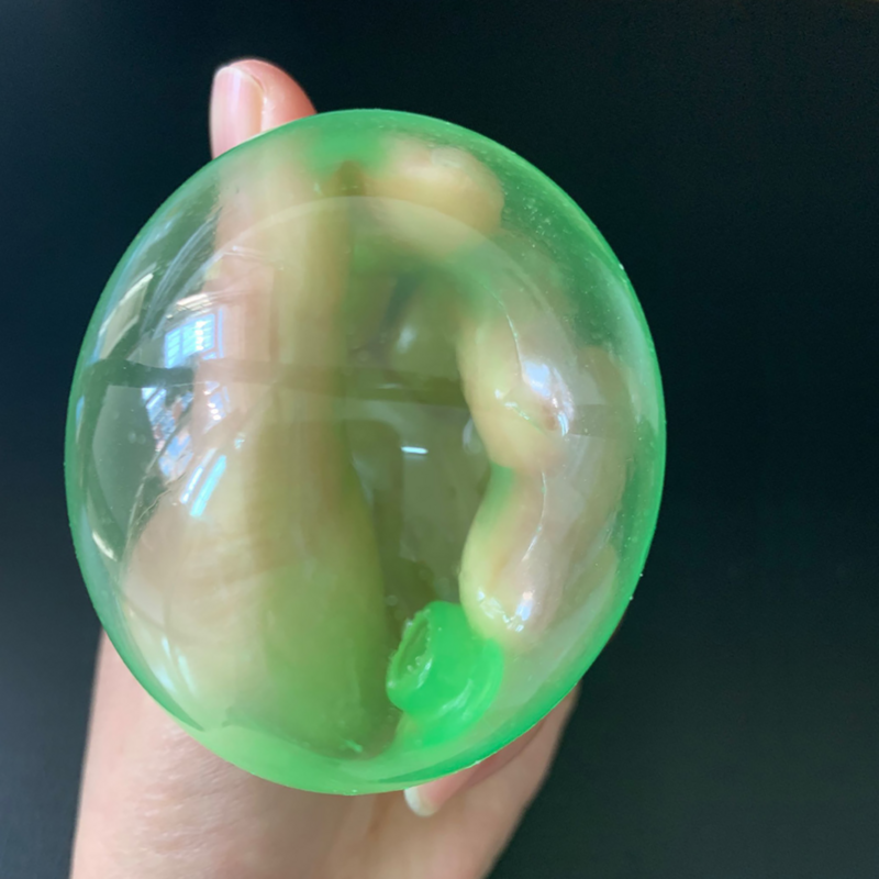6 pezzi di sfere interattive con bersaglio adesivo per soffitto luminoso per giocattoli di sfiato e riduzione della pressione con impugnatura appiccicosa colore casuale