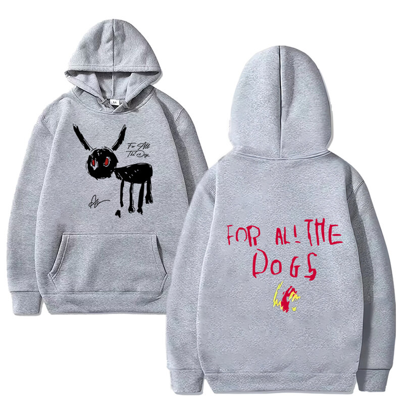 Rapper Drake Voor Alle Honden Muziek Hoodie Mannen Vrouwen Vintage Hiphop Streetwear Unisex Fleece Pullover Sweatshirts Met Lange Mouwen