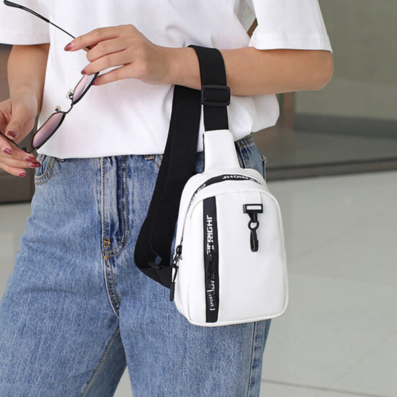 Women Bag Chest Bags Soft PU Leather New Trend Bags Female Crossbody Bag Shoulder Messenger Bags Multiple Pockets Pack Designer