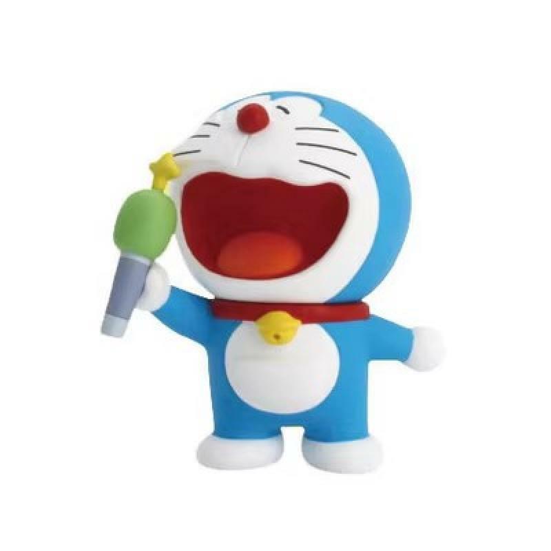 Tokoh aksi Anime Gashapon, capung bambu, properti Doraemon misterius, mainan Kawaii ornamen Halloween hadiah untuk anak-anak