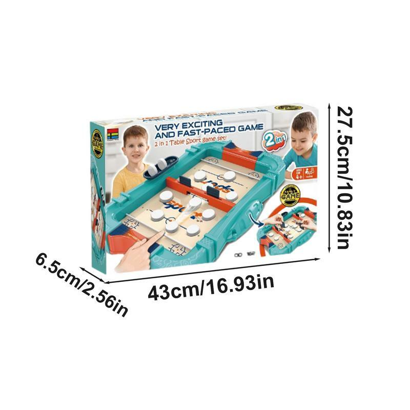 Jogo para crianças Fast Sling Puck Toy Tabletop Puck, mesa de interação para duas pessoas, brinquedo para lazer, viagens em família