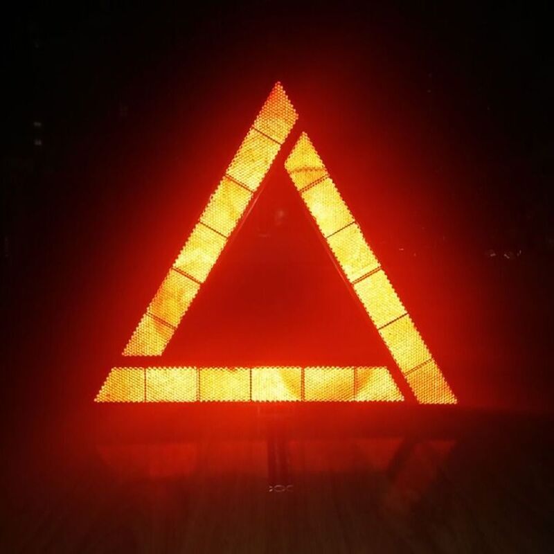 Road Safety Warning Triangles Reflective Red Foldable Hazard Alert ABS Security Accessory Triangle Reflective Board Car Motors