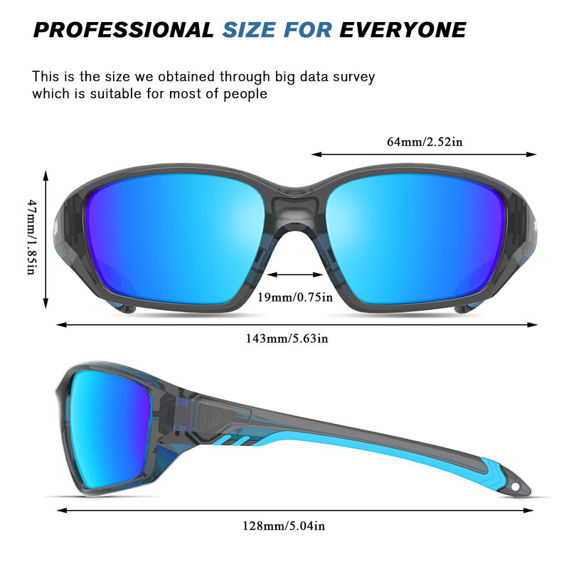 YOOLENS Polarized Sports แว่นตากันแดดสำหรับผู้ชายผู้หญิงขี่จักรยานตกปลากอล์ฟขับรถแว่นตากันแดดแว่นตา Tr90