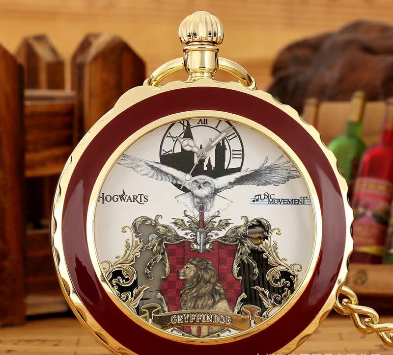 Reloj de bolsillo creativo de música de cuarzo Harry, tema de portero, epoxi, novedad de 2023
