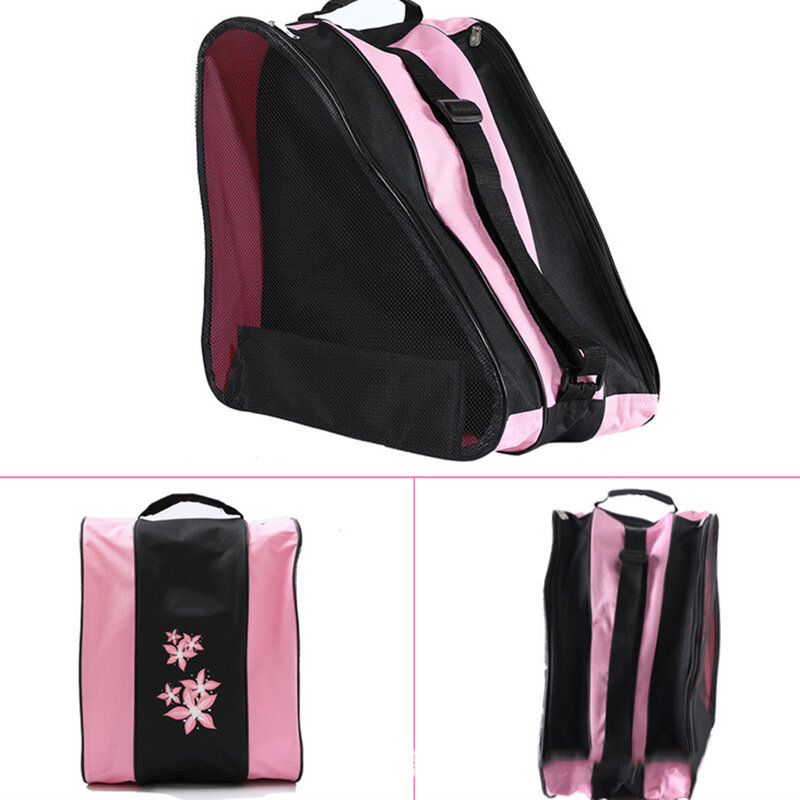 Outdoor 3-Layer Carry Bag para Inline Roller, Skating Shoe Bag, Ice Skates Storage Bags, Skate Board Acessórios