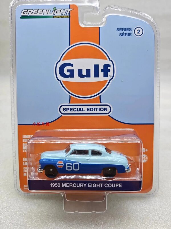 Mercury oito Coupe Diecast carro modelo de liga metálica, brinquedos para a coleção do presente, #60, W1308, 1:64, 1950