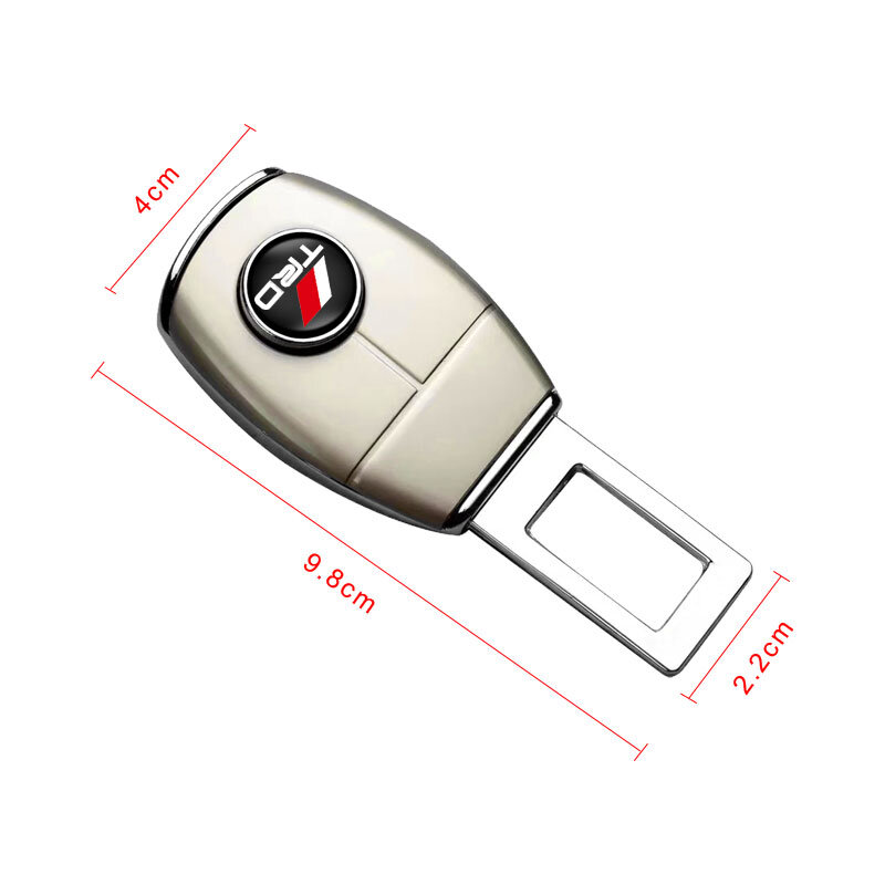 Hebilla de enchufe de extensión de Clip de cinturón de seguridad de coche para TRD Toyota Crown Reiz Corolla Prada Alphard Yaris Camry GT86, accesorios de coche