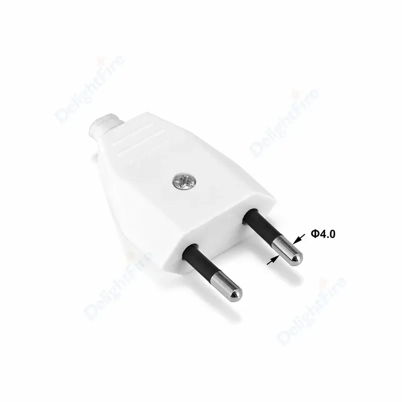 EU Plug Adapter 16A Male Replacement AC Outlets Rewireable Schuko Electeic Socket Euro Connector For Power Extension Cable