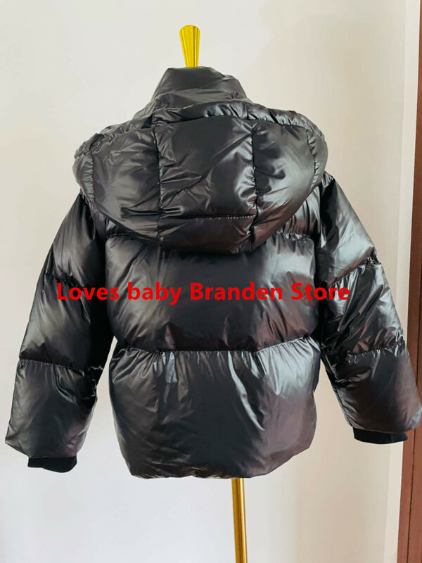 Russia Winter High Quality Thicker Down Jacket Children Hooded Black White Duck Down Outerwear Girl And Boys Down Coats -30 1215