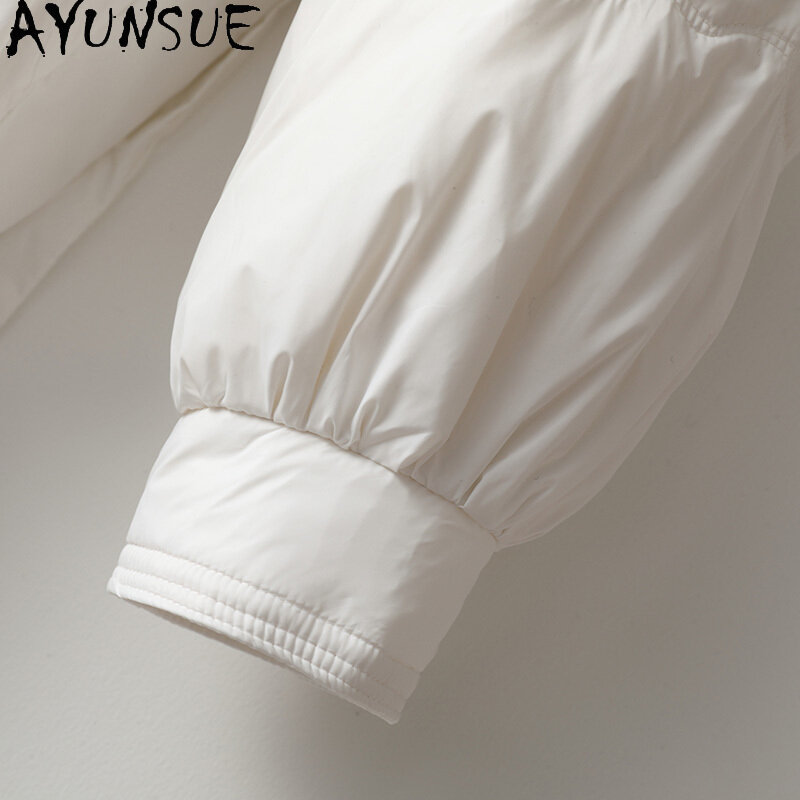 AYUNSUE Новинка 90% белый утиный пух куртки для женщин 2023 осень зима корейский стиль пуховик стоячий воротник женские парки