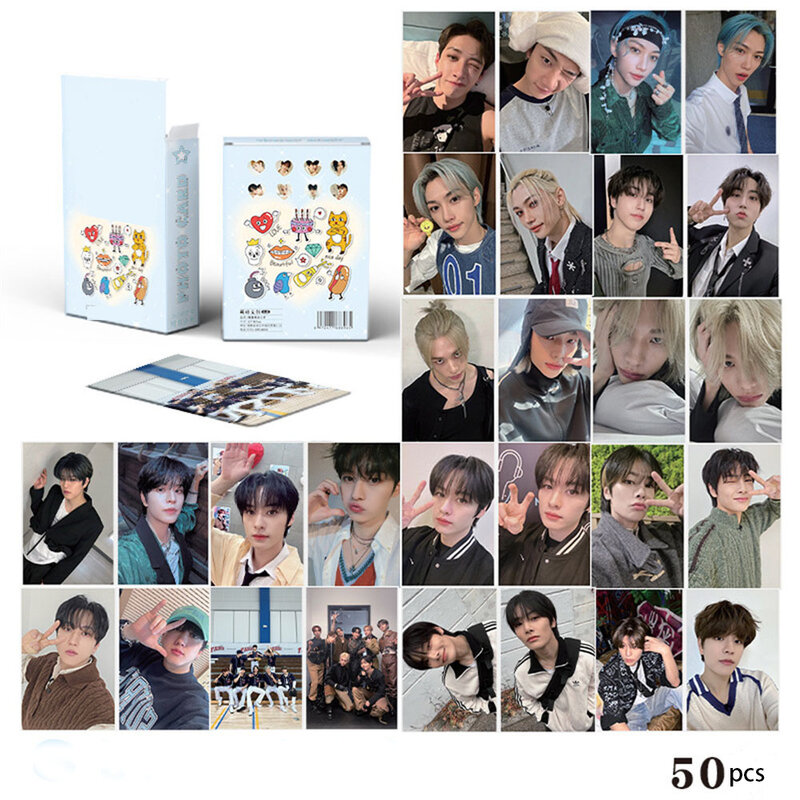 Tarjeta Kpop Lee Know de 92 piezas, tarjeta LOMO en caja, álbumes de fotos, tarjeta postal de Felix Bangchan HYUNJIN, tarjeta de colección para fanáticos, regalo para fanáticos