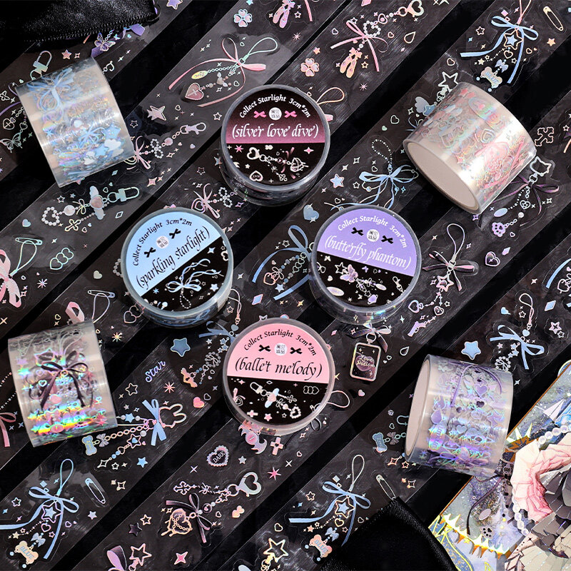 12 teile/los sammeln starlight serie retro dekorieren pet tape
