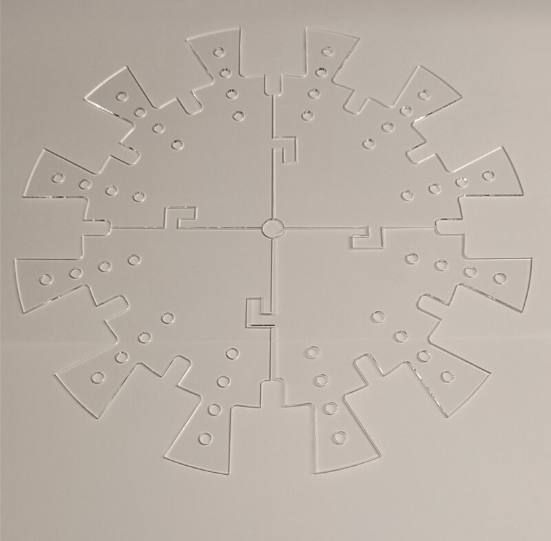 Clock Face Stencil ,Clock Universal Clock Stencil with gaps for numerals for resin clock marking