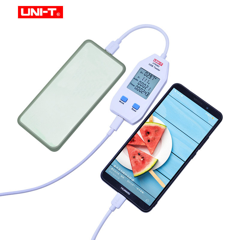 UNI-T UT658 series USB Power Meter and Tester USB-A and USB-C Digital Meter for Voltage/Current/ Capacity/Energy/Resistance