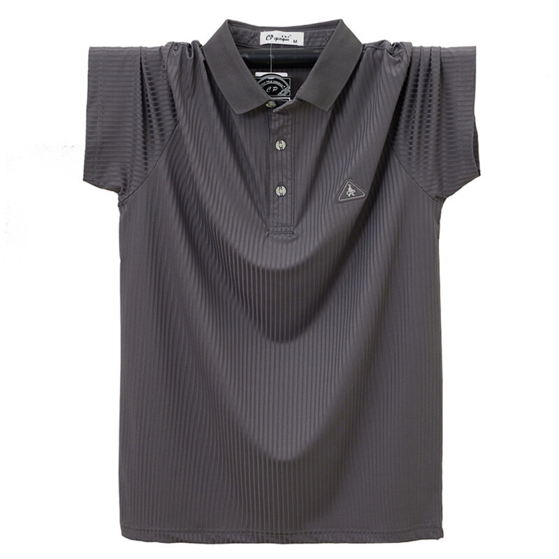 Camisa polo de manga curta masculina, cor sólida, moda casual, verão, legal, plus size, 5XL, 6XL