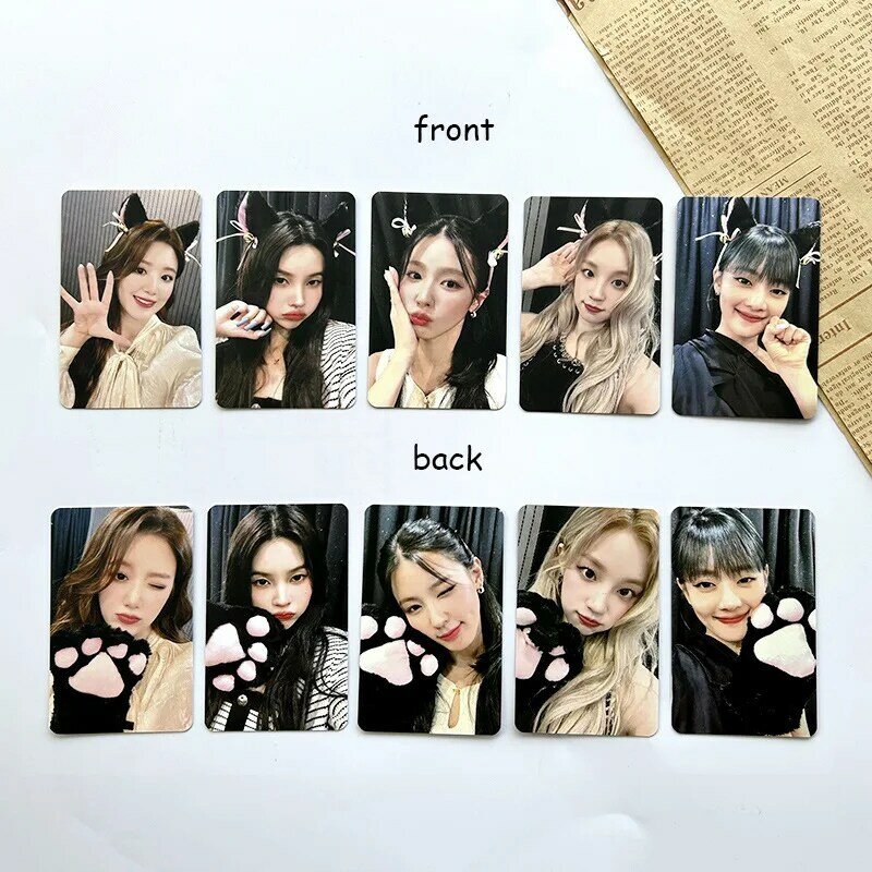 Tarjetas Lomo de Kpop Idol (G)I-DLE, fototarjetas de 2023 pulgadas, IFEEK 》, KMS, tarjetas fotográficas para colección de Fans, 5 unids/set