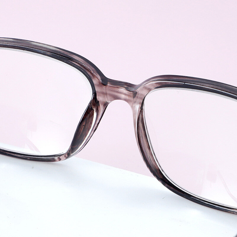 Diopter okulary do czytania mężczyzn i kobiet moda wzór w paski okulary do czytania Diopter + 450 + 500 + 550 + 600