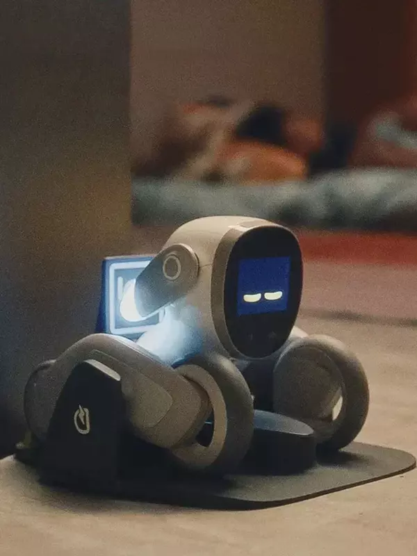 Perro Robot inteligente Loona Luna para mascotas, rompecabezas electrónico de inteligencia artificial, interacción emocional, compañero de Robot de escritorio