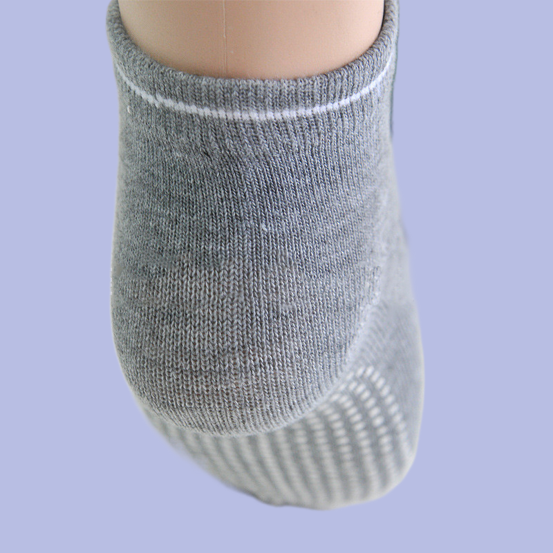 Meias curtas de algodão antiderrapantes para mulheres, meias esportivas respiráveis, elasticidade, ioga, menino, menina, fora, trampolim, 5 pares