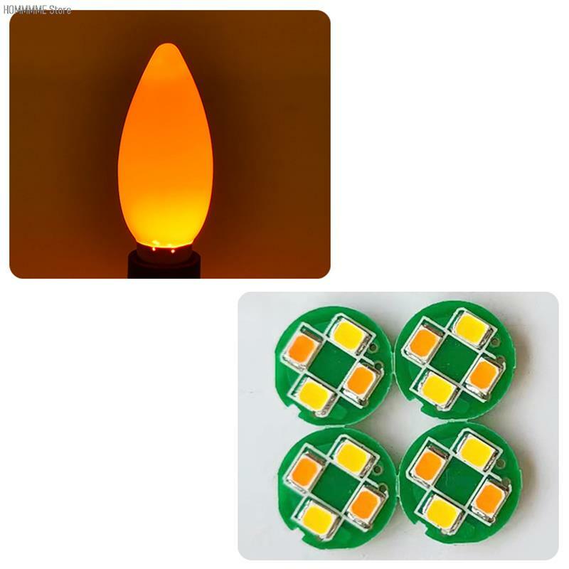 หลอดไฟ LED สำหรับแท่นบูชา E14/E12ใหม่เทียนสีแดง lampu Buddha lampu hias ลูกปัดพระพุทธเจ้าการตกแต่งบ้านหลอดไฟ LED lampu hias เทียน